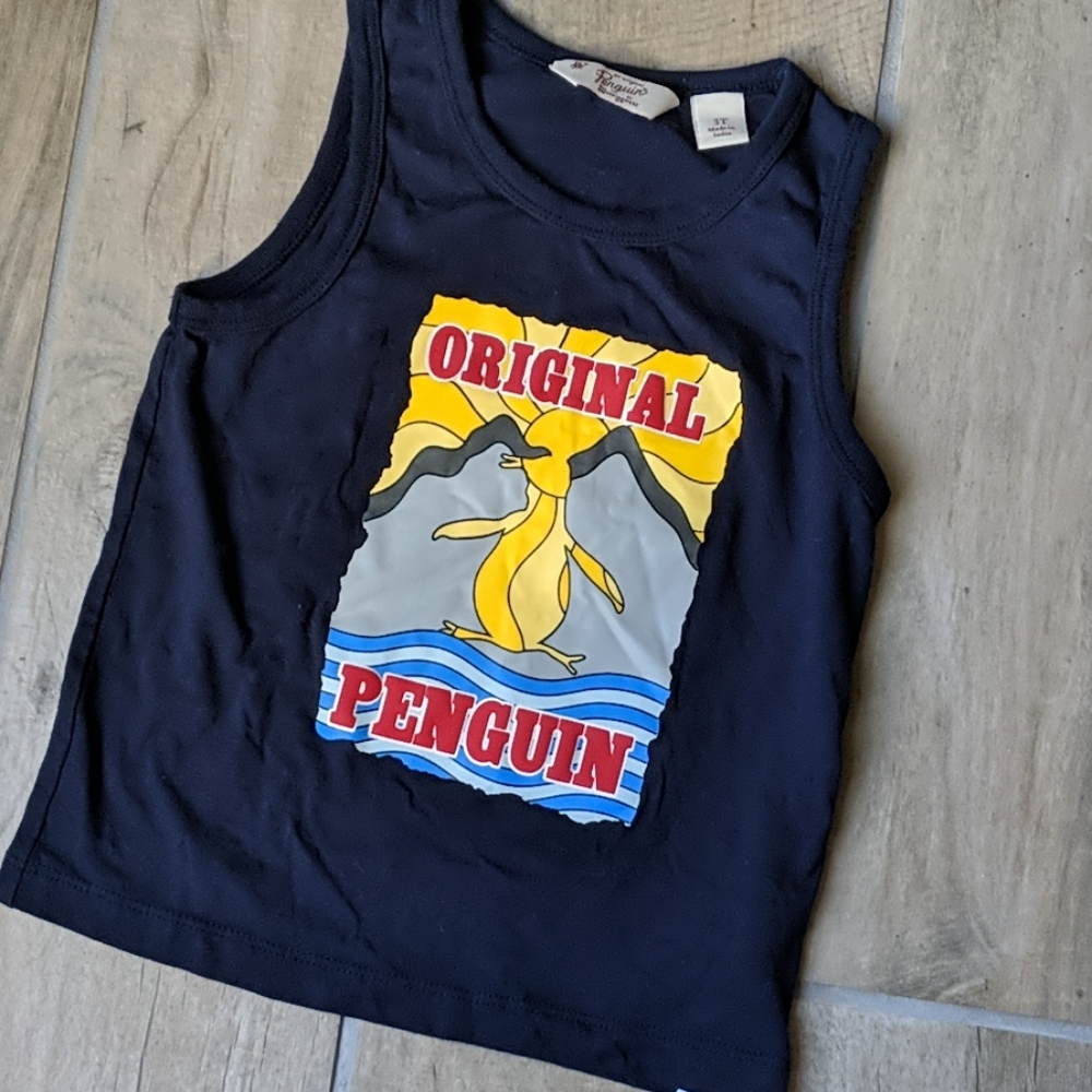 Penguin boys tank top